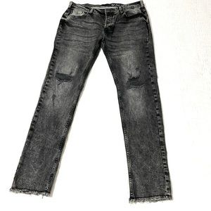 DENIM&CO. Men’s Skinny Fit Ripped Jeans